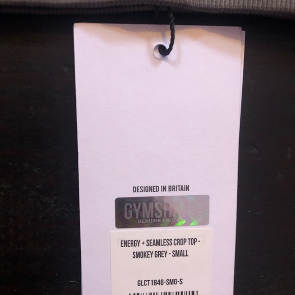 Grey Gymshark Energy+ Crop Top Sports Bra - Picture 3 of 6